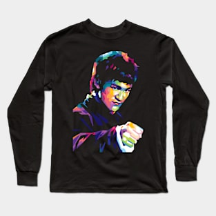 Bruce Lee wpap Long Sleeve T-Shirt